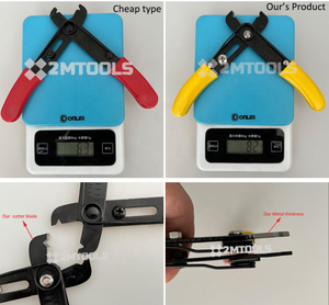 Mini pince à dénuder réglable de 5 "et pince coupante pour sertir et serrer les câbles - Product Image 3