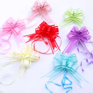 Wholesale ribbon flower pull bow ribbon for gift packing