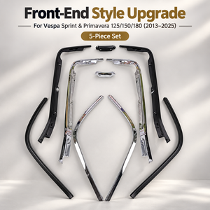 ชุดแต่งกระจกหน้ารถ (ชุด 5 ชิ้น) สำหรับ <span class=keywords><strong>Vespa</strong></span> <span class=keywords><strong>Sprint</strong></span> Primavera 125/<span class=keywords><strong>150</strong></span>/180 (2013-2025) ชุดแต่งข้างตัวรถมอเตอร์ไซค์ - Product Image 1