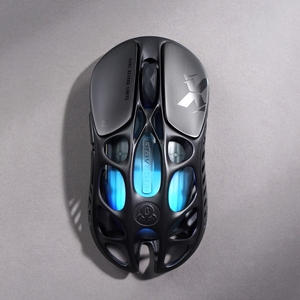 Souris de jeu sans fil Gravastar Mercury <span class=keywords><strong>X</strong></span> & <span class=keywords><strong>X</strong></span> Pro PAW <span class=keywords><strong>3950</strong></span> Galaxy Noir et Argent avec récepteur 1k ou 8khz - Product Image 2