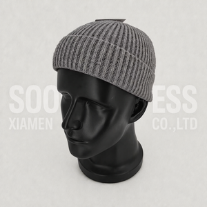 <span class=keywords><strong>Gorros</strong></span> <span class=keywords><strong>de</strong></span> <span class=keywords><strong>lana</strong></span> grises lisos <span class=keywords><strong>para</strong></span> hombre Soochic, <span class=keywords><strong>gorros</strong></span> cortos <span class=keywords><strong>de</strong></span> punto con puño <span class=keywords><strong>para</strong></span> clima frío, fitness, unisex - Product Image 2