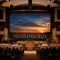 Écran LED pour présentation de sermons d'église, mur vidéo LED micro P1.2 intérieur sans cadre, ultra basse consommation pour salle d'étude biblique