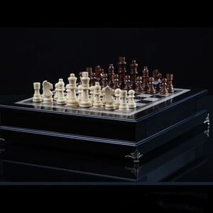 Set di <span class=keywords><strong>Scacchi</strong></span> di Lusso in Confezione Regalo, Pezzi in Legno, Scacchiera con Cassetto, Dimensioni Grandi <span class=keywords><strong>3</strong></span> Pollici, Set da Gioco per Arredamento Casa - Product Image 2