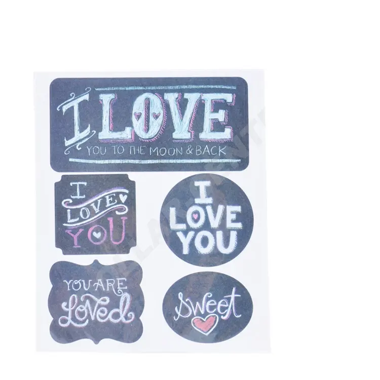 Fashion new style coloful self-adhesive chalkboard sticker