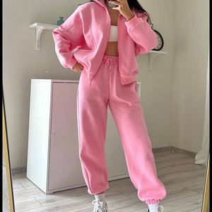 Ensemble de survêtements 2 pièces pour femmes, tenue décontractée confortable, cardigan à manches longues et pantalon de jogging - Product Image 3