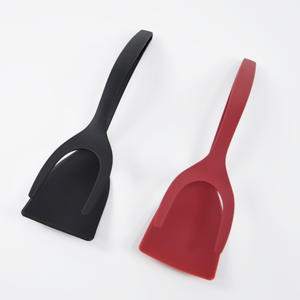 Kitchen Utensils Multifunctional 2 in 1 Non-Stick Bread Egg Turners Spatula <b>Tongs</b> Spatula Cooking Tool - Product Image 1