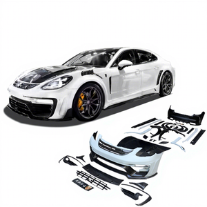 ชุดแต่งตัวถังคาร์บอนไฟเบอร์ครึ่งคันสไตล์ MSY สำหรับ Porsche Panamera 971 กันชนหน้า บังโคลนข้าง สเกิร์ตข้าง คิ้วล้อ ฝากระโปรงหน้า - Product Image 1