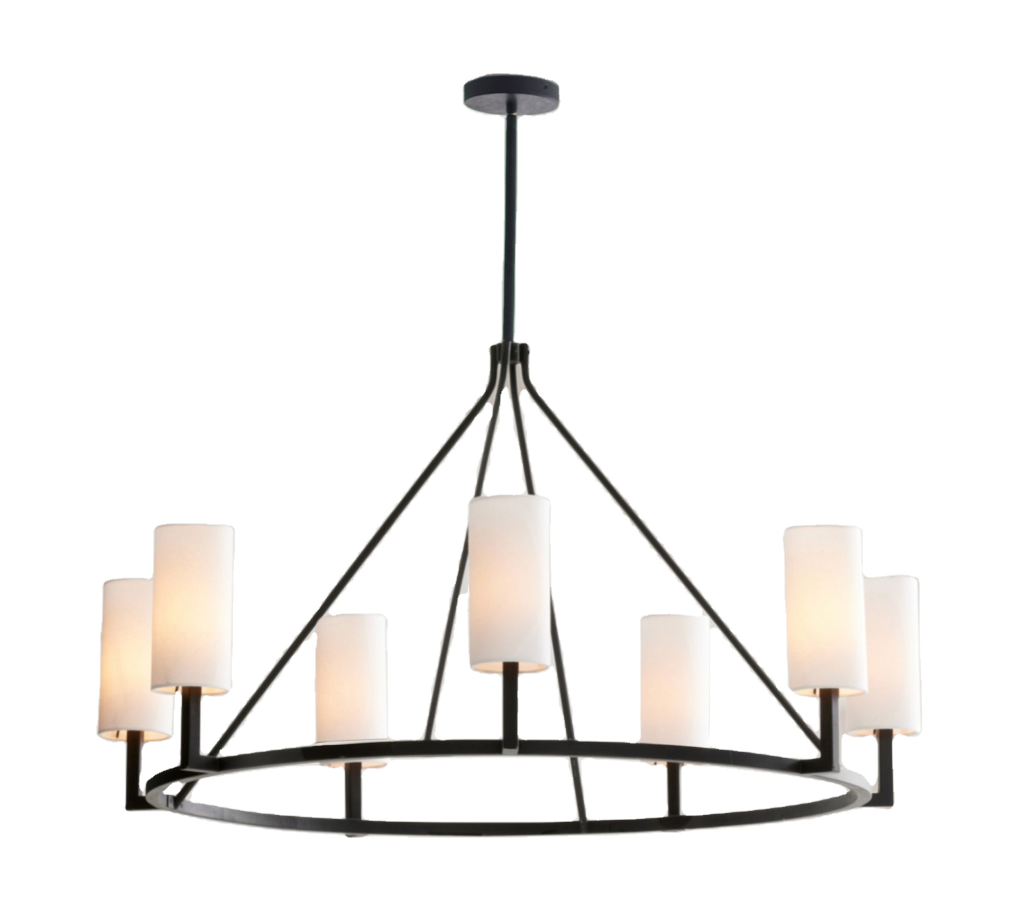 light luxury crystal metal round chandelier