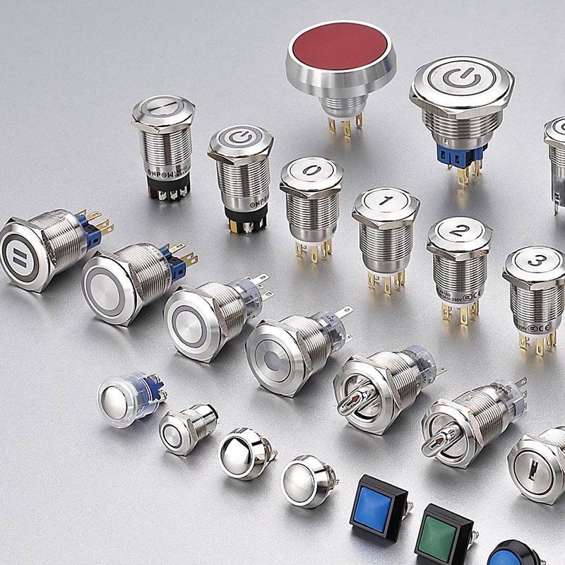 Factory Direct Customizable Metal <strong>Momentary</strong> <strong>Push</strong> <strong>Button</strong> <strong>Switches</strong> <strong>12mm</strong> 16mm 19mm 22mm Size IP67 Protected with Light Ce CCC Certi