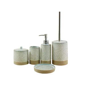 Groothandel 2 Tone Glazuur Keramische Badkamer Sets Accessoires