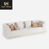 Mobilier moderne et léger pour la maison Chaise de salon Canapé en tissu Canapé français en tissu européen