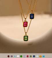 Dainty Birthstone Collier Polar Star Birthstone Pendentif Colliers pour Femme Anniversaire Cadeau Idéal
