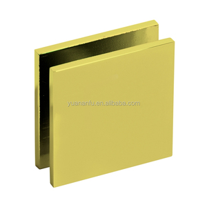 Bisagras ANFU de latón pulido de doble cara de <span class=keywords><strong>180</strong></span> <span class=keywords><strong>grados</strong></span>, las más vendidas, para puertas de ducha, con clip de fijación de <span class=keywords><strong>vidrio</strong></span>, carga máxima de 45 kg - Product Image 5