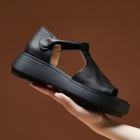 Sandales plates romaines à bout ouvert pour femme, légères et respirantes, avec semelle en caoutchouc souple, à enfiler, collection été 2026