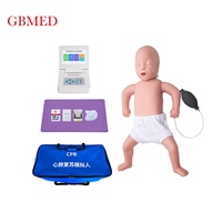Maniquí de RCP de PVC anatómico infantil con pantalla táctil, modelo médico de plástico para entrenamiento de primeros auxilios en hospitales y escuelas