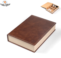 Glasses Instrument Optical Tool Hight Quality PU Leather Eyeglass Display Organizer Case Sunglasses Storage Box Handmade