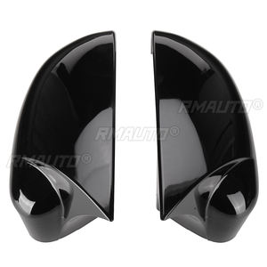 2X Couvercle de rétroviseur noir brillant aspect fibre de carbone pour Ford Focus 2 3 MK2 MK3 2008 2009 2010 2011 2012 2013 2014-2018 - Product Image 6