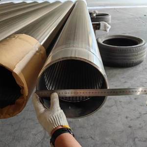 Écrans en fil <span class=keywords><strong>de</strong></span> fer torsadé <span class=keywords><strong>de</strong></span> 8, 9, 10 et 12 pouces, type Johnson Pipe, pour le forage <span class=keywords><strong>de</strong></span> puits d'eau et le filtrage - Product Image 2