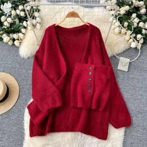 Women's <strong>Basics</strong> Loose Sets Sleeveless Tube Top And Knitted Set Clothing Wholesale - Product Image 3