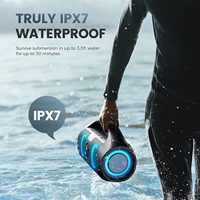 Altavoz Portátil Inalámbrico Bluetooth para Exteriores, Resistente al Agua, Super F9 Bass, con Luz Colorida y Pantalla LED Digital