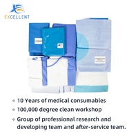Fournitures médicales hôpital jetable chirurgical c-section Kit césarienne Pack avec CE & ISO