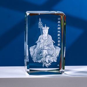 3D laser <span class=keywords><strong>Crystal</strong></span> <span class=keywords><strong>block</strong></span> với LED ánh sáng cơ sở phật tượng Trống pha lê Cube nhà máy trực tiếp - Product Image 5