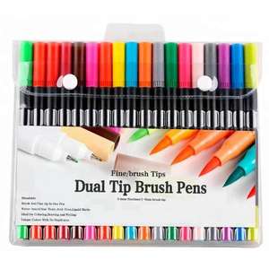 Stylos marqueurs à double pointe, pinceau et fineliner, 60, 100, 120 couleurs - Product Image 4