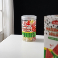 Sucettes en forme de cube de pastèque 3D, saveur sucrée et rafraîchissante, emballées en boîte, 15g, bonbons durs pour les fêtes d'enfants, vente en gros