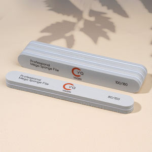 ตะไบเล็บฟองน้ำสำหรับทำเล็บ100/180แบบมืออาชีพปรับแต่งได้80/120 <span class=keywords><strong>220</strong></span>/<span class=keywords><strong>280</strong></span>โลโก้กรวดครึ่งดวงจันทร์ตะไบเล็บ - Product Image 3