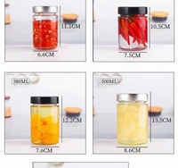 OEM 100ml 150ml Lebensmittel qualität Glas Marmeladen glas Deep Lid Zinn deckel Tiernahrung Keks Honig Schokolade Versiegelung Typ Schraub verschluss