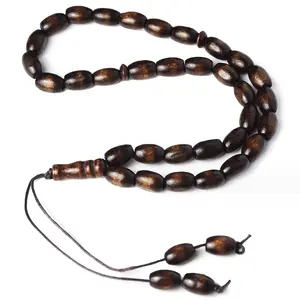 33 pcs Muslim holding prayer rosary hand string 12X8mm beads Muslim worship handheld Zan beads bracelet