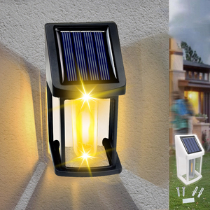 Mới ngoài trời không thấm nước vườn khách sạn bên ngoài bức tường hành lang trang trí chiếu sáng năng lượng mặt trời vonfram dây đèn tường - Product Image 3