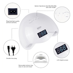 2020 di alta Qualità 48W Ricaricabile Del Sole UV LED Del Chiodo Della Lampada Asciugatrice - Product Image 4