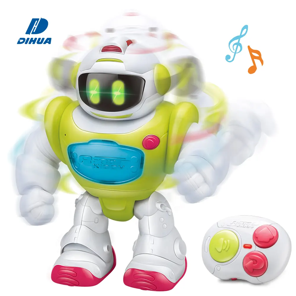 Intelligent Remote Control Robot Voice Record Toy Smart Cartoon RC Education Robot with Sound   Light Walking Robot Toy for Kids