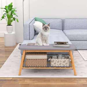 बांस के घर का जूता बदलना बेंच बेडरूम के अंत कुर्सी फुटरेस्ट सोफा मल भंडारण जूता रैक बेंच - Product Image 2