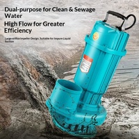 Pompe submersible de découpe des eaux usées haute pression en acier inoxydable 370W 1,5 pouce 8m OEM personnalisable 2 CV avec lame de découpe externe pour