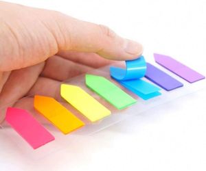 1 Pack of 140 Sheet Transparent PET Sticky Notes Self-Adhesive Annotation Books <b>Bookmarks</b> Memo Pad Index Tabs Stationery - Product Image 4