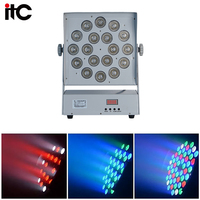 Projecteur LED DJ en aluminium 18x12W, 3/4/7 canaux DMX512 RGB IP30, angle de faisceau 15°, éclairage de scène pour discothèque