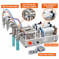 Machine de remplissage automatique à double tête pour détergent liquide, alcool, huile comestible et boissons