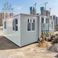 Maison conteneur extensible moderne de 20 pieds, hôtel mobile, chambre d'hôtes temporaire