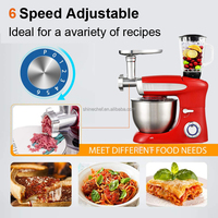 Mélangeur de viande sur pied 3 en 1, robot culinaire, mélangeur de pâte de 6,5l, Machines de cuisine planétaire de 1300W