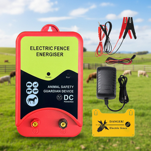 Électrificateur de clôture électrique pour bétail, jardin, animaux domestiques, kit de chargeur de clôture électrique alimenté par l'électricité pour la ferme - Product Image 1