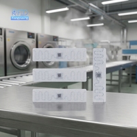 Étiquette RFID UHF textile pour tri de linge, cousue et lavable, pour la gestion du suivi du linge d'hôtel, d'hôpital et de location