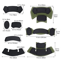 Casque tactique de protection doux confort rembourrage en mousse coussinets de casque tactique coussin universel de remplacement pour casque en mousse à mémoire