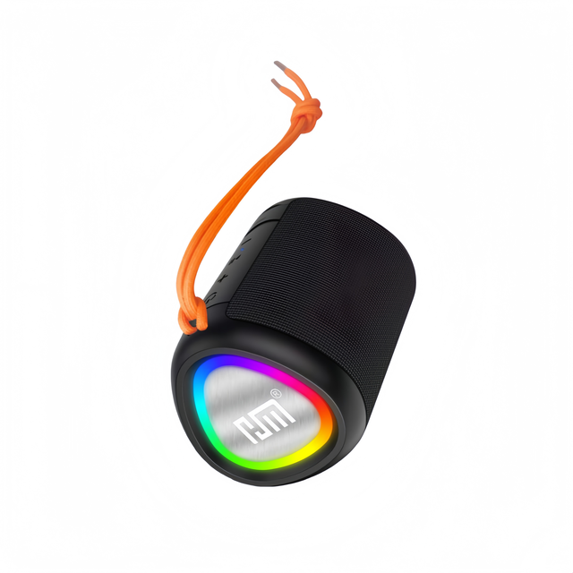 8W V5.4 Wireless LED RGB Lights Subwoofer with 800mAh Battery 10M Transmission Built-in Mic for Mobile Phone & Computer