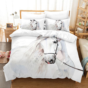 Nouveau design doux microfibre 1800tc enfants ensemble de literie housse de <span class=keywords><strong>couette</strong></span> cheval imprimé housse de <span class=keywords><strong>couette</strong></span> ensemble - Product Image 6