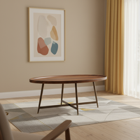 Table basse en bois Durable de petite taille de loisirs nordiques pour la négociation de salle à manger domestique utilisation de café de lait de thé de réception