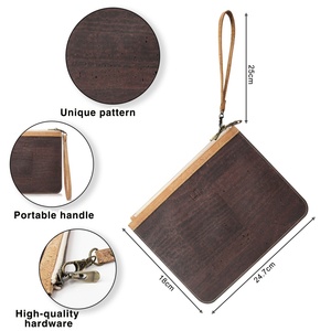 Cartera de Cuero Vegano RFID para Mujer Boshiho, Bolsos de Mano de Corcho Natural al por Mayor, Bolsos Cosméticos, Bolsos de Mano - Product Image 2