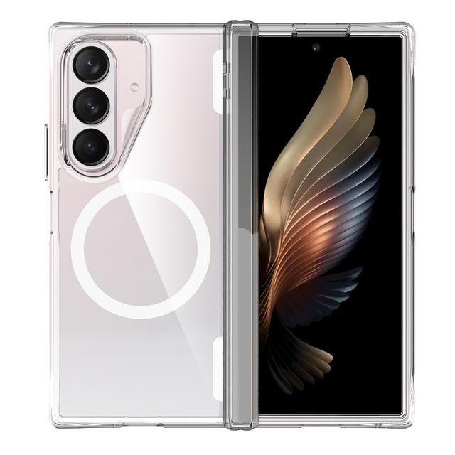 New 2 in One Clear Magnetic Shockproof Soft Phone Case Anti Scratch Protective Cover for Samsung Z Fold 8 Ultra