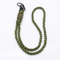 Collier lanière paracord extérieur camping paracorde tressé lanière de téléphone portable aigle bec boucle pendentif survie porte-clés